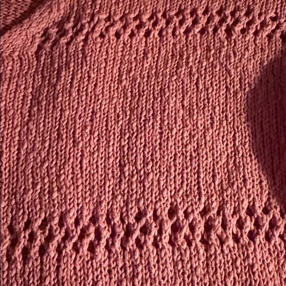 V-Neck Sweater in Warm Orange - Picture 3 of 5